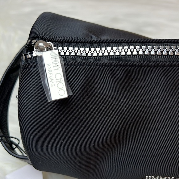 NWT Jimmy Choo Black Toiletry Pouch Dopp Bag Cosmetics Bag MakeUp Bag Man Bag - Picture 5 of 7